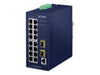Planet Technology 16-Port Managed Switch – Gigabit Netzwerk, vielseitige Montage