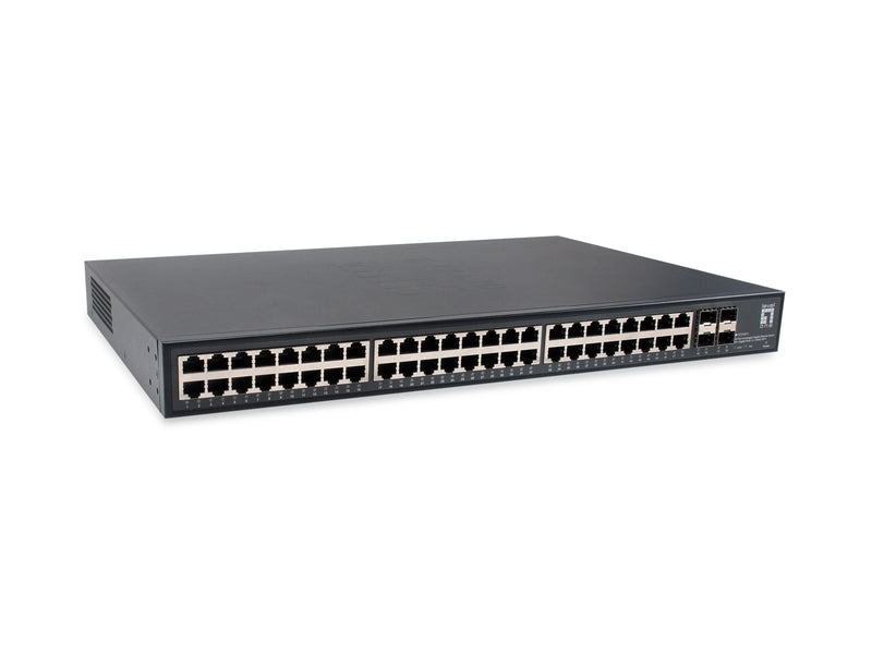 LEVELONE Netzwerk-Switch – 48 Ports, 10 Gb SFP+