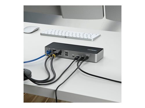 StarTech USB-C Dockingstation – Drei Monitore, Laptop-Ladestation