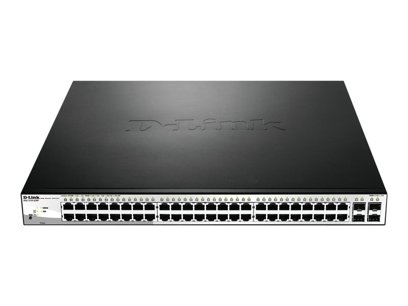 D-Link 52-Port Netzwerk-Switch – Einfache Verwaltung, PoE+ Unterstützung