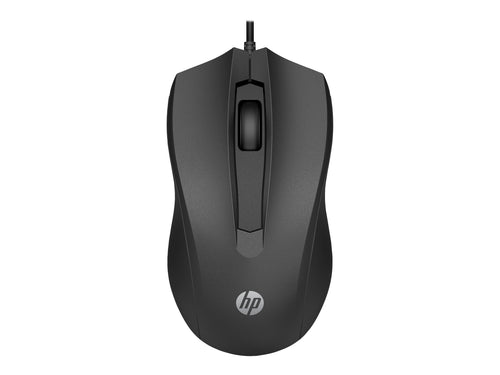 HP 100 Maus – Beidseitig nutzbar, optisch, USB-Anschluss