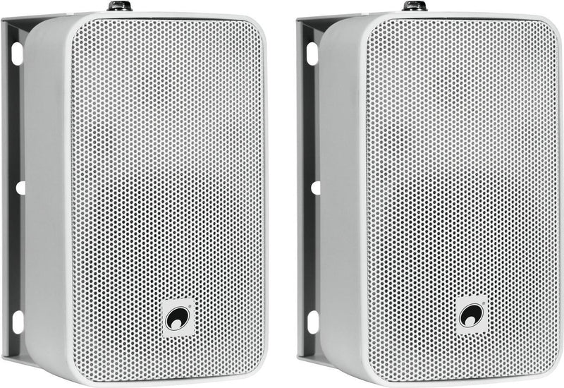 Omnitronic Wandlautsprecher – 80 W, weißes Paar