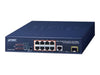 Planet Technology Netzwerk-Switch – 10 Anschlüsse, PoE+ Unterstützung