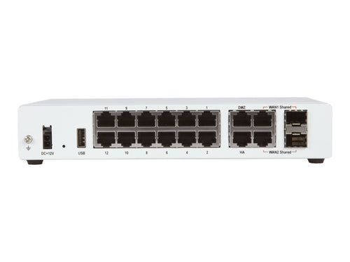 Fortinet Sicherheitsgerät – 12 Anschlüsse, Gigabit Ethernet
