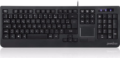PERIXX USB-Tastatur mit Touchpad – QWERTY, volle Größe, kabelgebunden