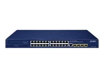 Planet Technology 24-Port Switch – Gigabit Ethernet, Rack-montierbar