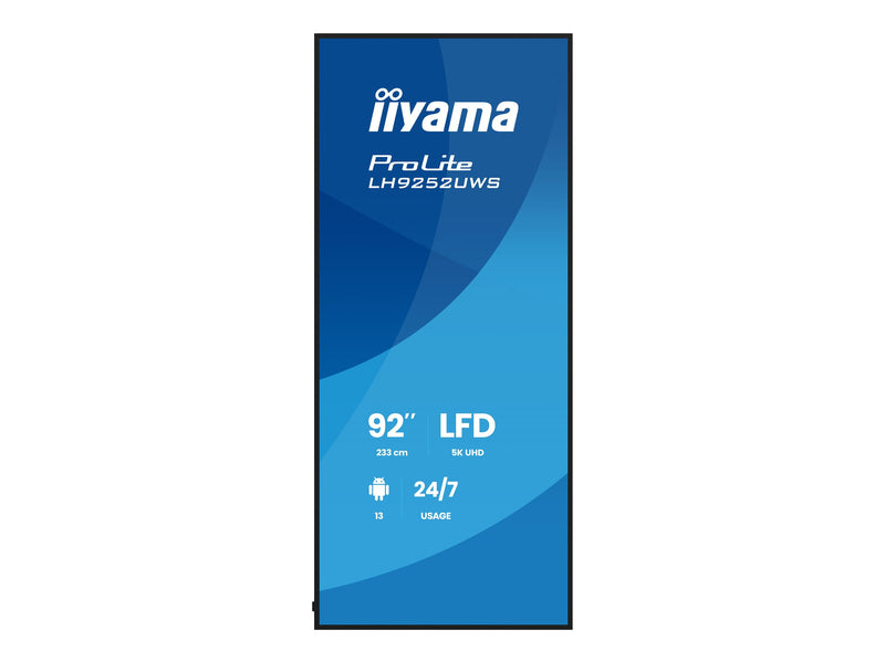 Iiyama 92" LCD-Display – 5K-Auflösung, Blendschutz