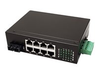 ROLINE Industrie-Switch – 8 Anschlüsse, DIN-Schiene montierbar
