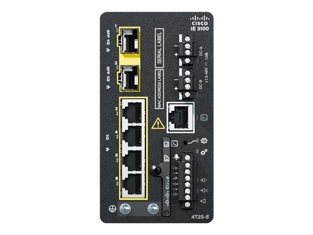 Cisco Netzwerk-Switch – 6 Anschlüsse, für DIN-Schienenmontage