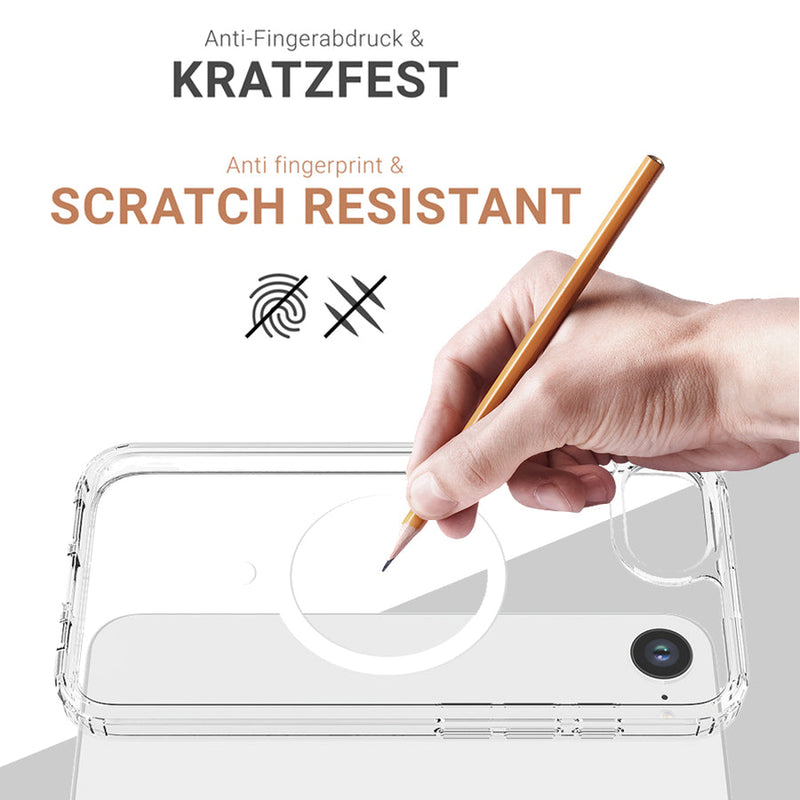 JT BERLIN Handyhülle – Transparent, MagSafe-kompatibel für iPhone 16