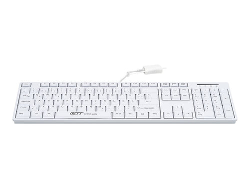 GETT USB-Tastatur – Waschbar, Spritzwassergeschützt, Antimikrobiell