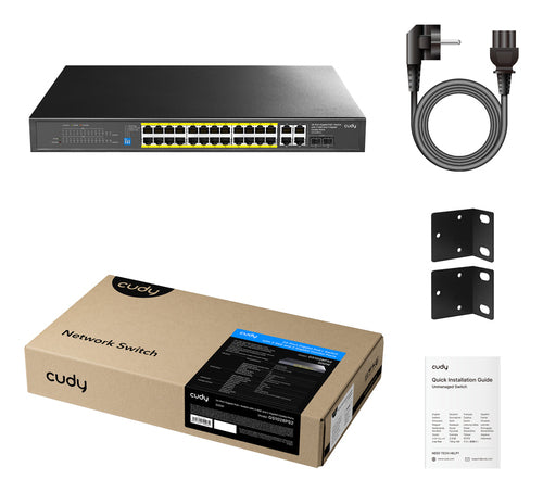 Cudy 24-Port Gigabit Switch – PoE+ für einfache Netzwerkverbindungen