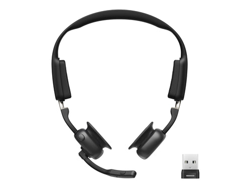 Shokz OpenMeet UC Headset – Offenes Ohr, Bluetooth, USB-A Adapter