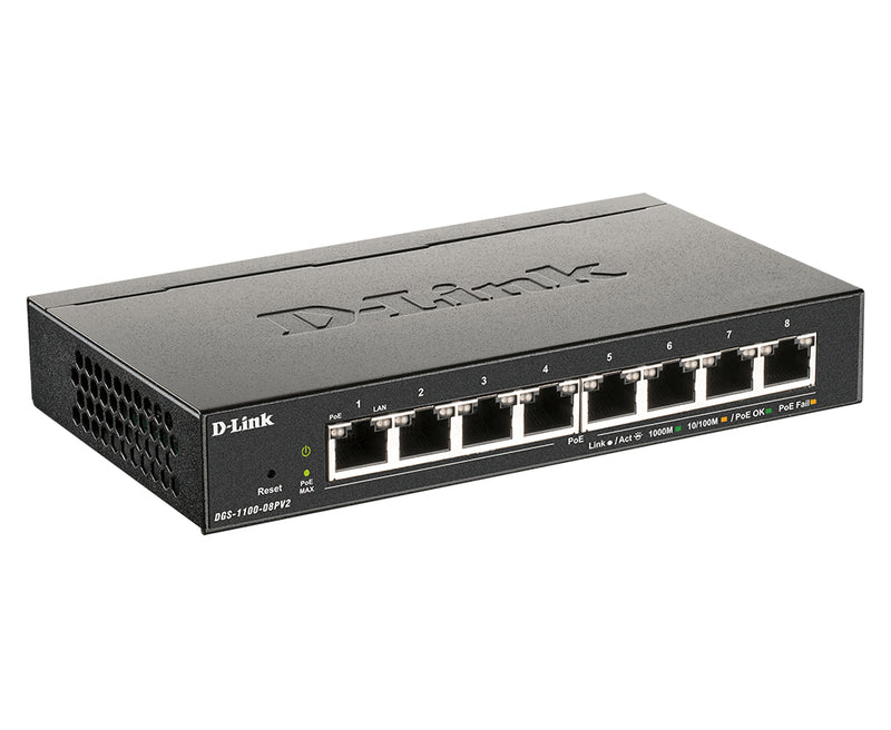 D-Link 8-Port PoE Gigabit Switch – Einfache Netzwerkverwaltung