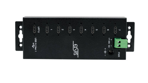 Exsys USB-Hub – 7 Anschlüsse, Überspannungsschutz