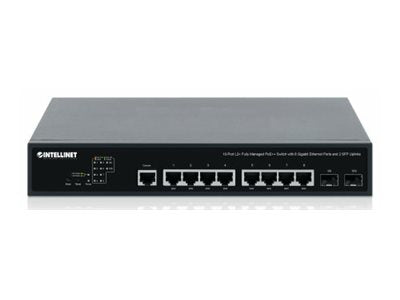 INTELLINET 10-Port Switch – PoE++ für einfache Netzwerkverwaltung