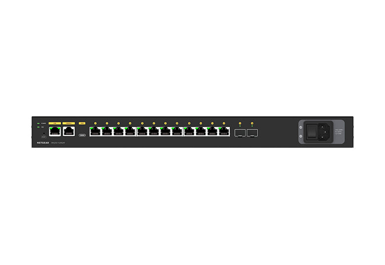 NETGEAR Managed Switch – 12 Ports, 2x 10G SFP+ für schnelles Netzwerk