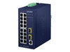 Planet Technology 16-Port Managed Switch – Gigabit Netzwerk, vielseitige Montage