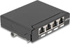 DELOCK Mini Patchpanel – 4 Ports, Cat.6A, für Tischmontage
