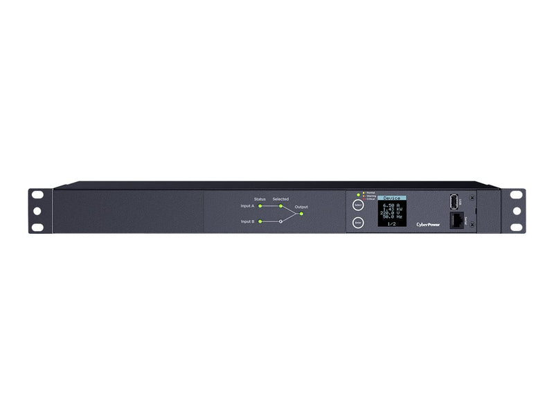 CyberPower Rack-Stromverteiler – 10 Ausgänge, 2 Stromquellen