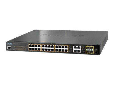 Planet Technology Switch – 24 Ports, PoE+ Unterstützung