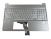 HP Laptop-Ersatzteil – Cover mit beleuchteter Tastatur, Silber