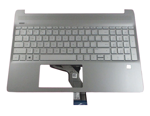 HP Laptop-Ersatzteil – Cover mit deutscher Tastatur, silber
