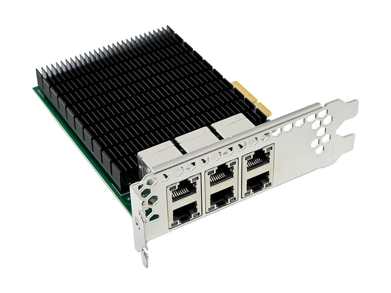 Inline 6-fach Netzwerkkarte – 6x Gigabit-Anschlüsse, PCIe x4