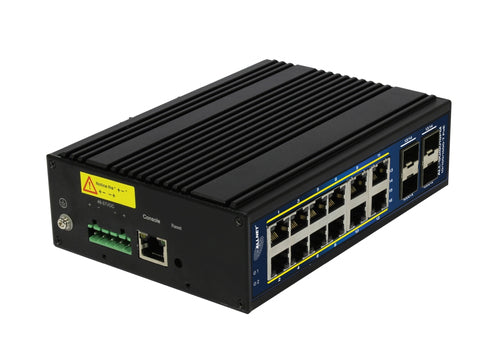 Allnet 12-Port Gigabit Switch – PoE+, lüfterlos, flexibel montierbar