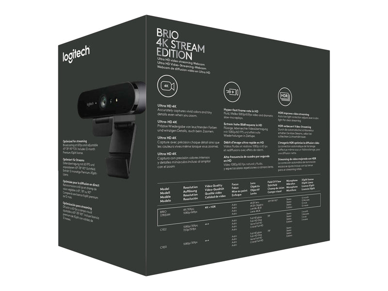Logitech 4K Streaming-Kamera – Ideal für Videokonferenzen