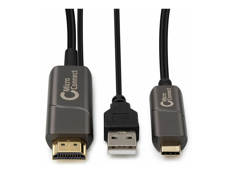Microconnect USB-C zu HDMI Adapter – 4K Video, 20 m Länge