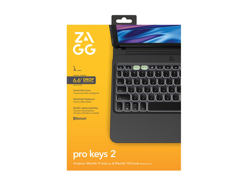 ZAGG Pro Keys 2 – Kabellose Tastatur & Hülle für iPad Air