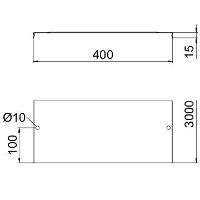 OBO Bettermann Gitterrinnen-Deckel – Rastbar, 400x3000 mm