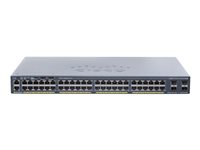 Cisco Netzwerk-Switch – 48 Anschlüsse, stapelbar, PoE+