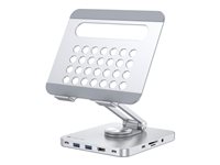 Techly Tablet-Ständer mit Dockingstation – 4K HDMI, USB-C