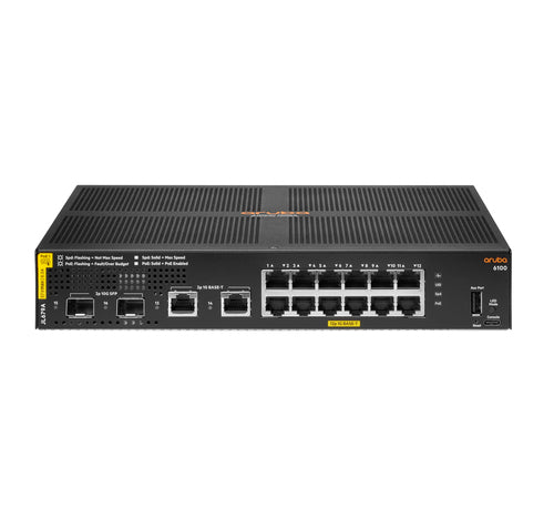 HPE Aruba Netzwerk-Switch – 12 Anschlüsse, PoE+ Unterstützung