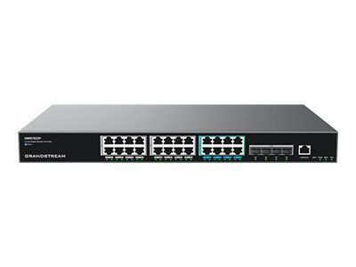 Grandstream Netzwerk-Switch – 24 Ports, Power Over Ethernet