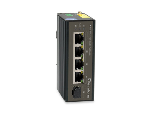 LEVELONE Netzwerk-Switch – 5 Ports, PoE+ Unterstützung