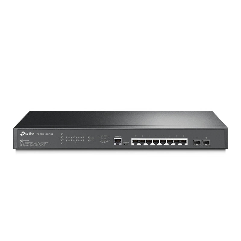 TP-Link Switch – 8 PoE+ Ports, 2 schnelle SFP+ Anschlüsse