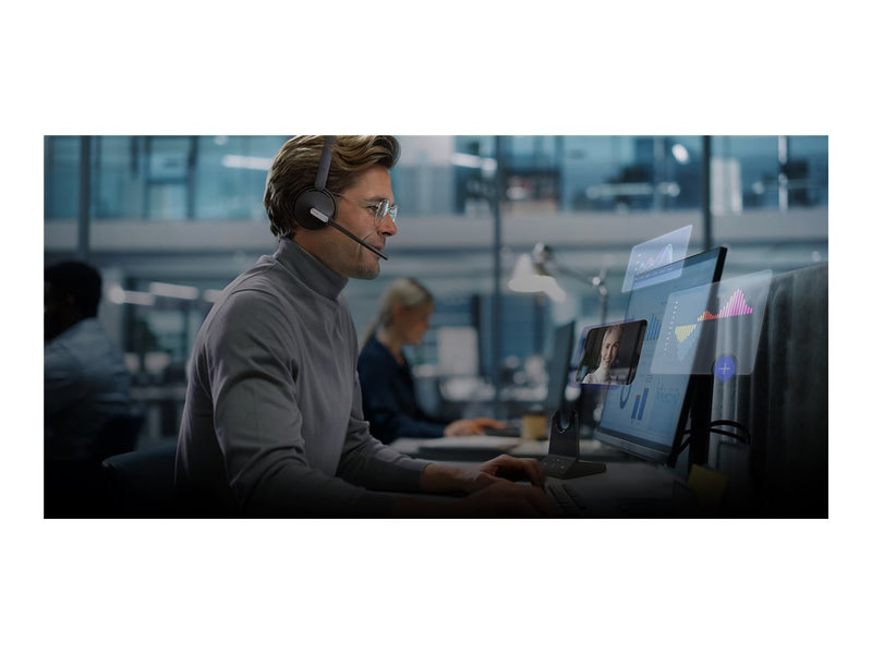 Yealink WH64 Headset – Kabellos mit DECT & Bluetooth, inkl. Ladestation