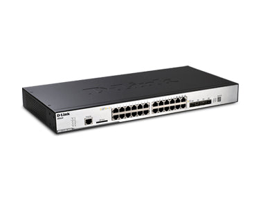 D-Link 24-Port Switch – Gigabit, stapelbar