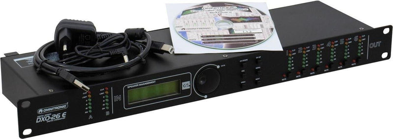 OMNITRONIC 6-Kanal Frequenzweiche – Einfache Steuerung mit Display