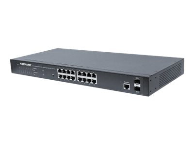 INTELLINET 16-Port Gigabit Switch – PoE+ für einfache Netzwerkverwaltung