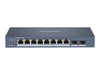 Hikvision Netzwerk-Switch – 8 PoE+ Anschlüsse, Gigabit Ethernet