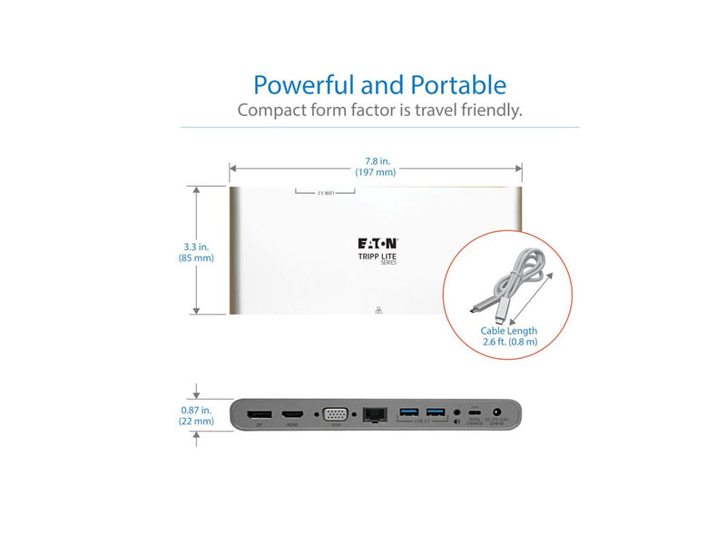 Eaton USB-C Dock – Dreifach-Display, 4K-Unterstützung
