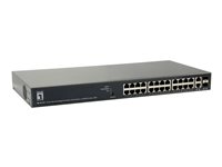 Levelone 26-Port Switch – Gigabit, PoE für einfache Netzwerkverwaltung