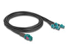 Delock Kabel – Mini FAKRA Z Buchse zu 4x FAKRA Z Stecker