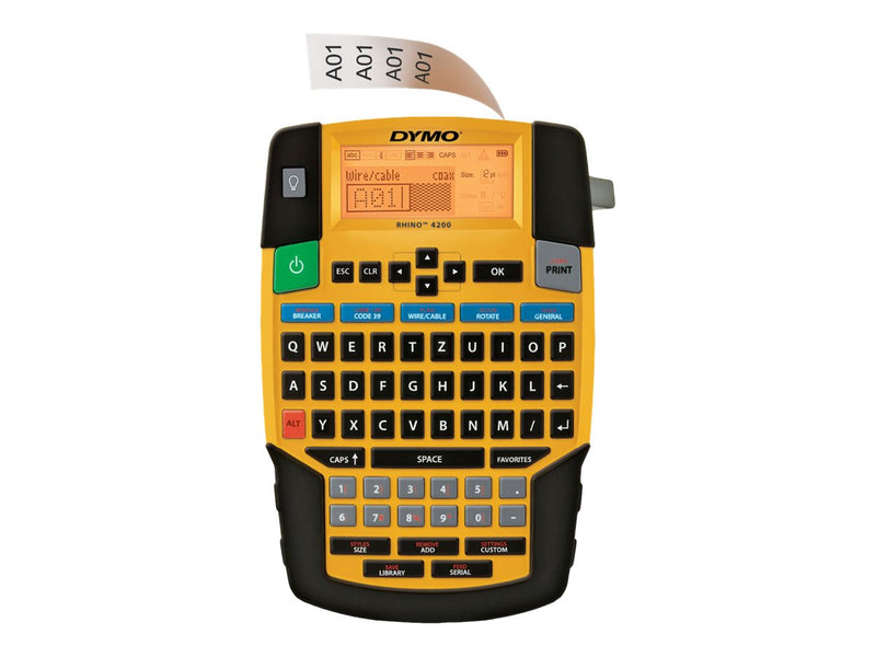 Dymo Rhino 4200 Beschriftungsgerät – Thermotransfer, Cutter integriert