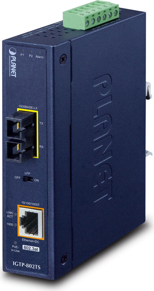 PLANET Medienkonverter – 20 km Reichweite, Glasfaser zu Ethernet