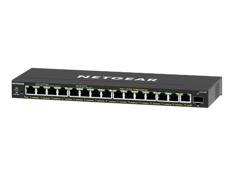 Netgear 16-Port Gigabit Switch – PoE+ für einfache Netzwerke